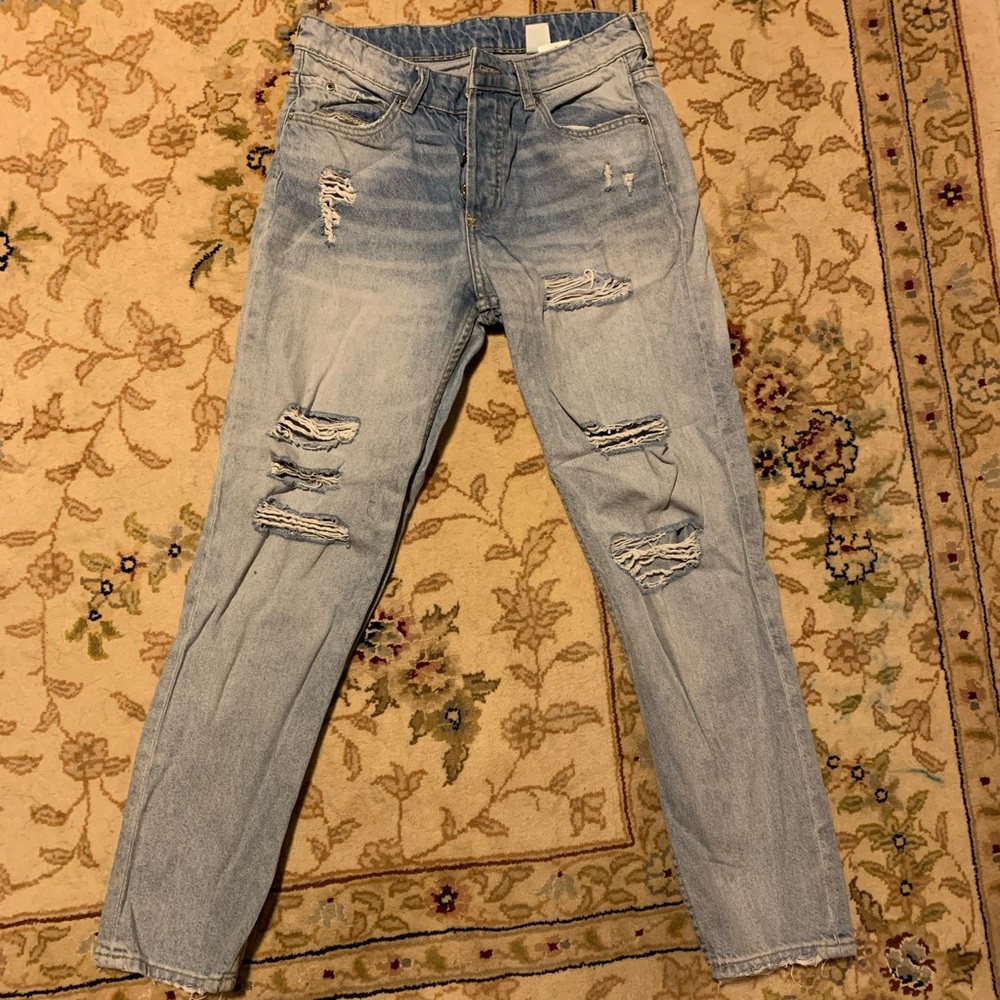 H&M Boyfriend Ripped Jeans